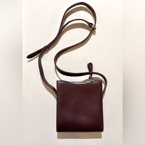 Burgundy Leather Shoulder Bag